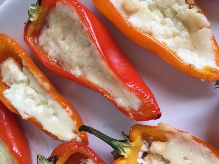 3-Ingredient Stuffed Mini Peppers * The Well Dressed Kitchen