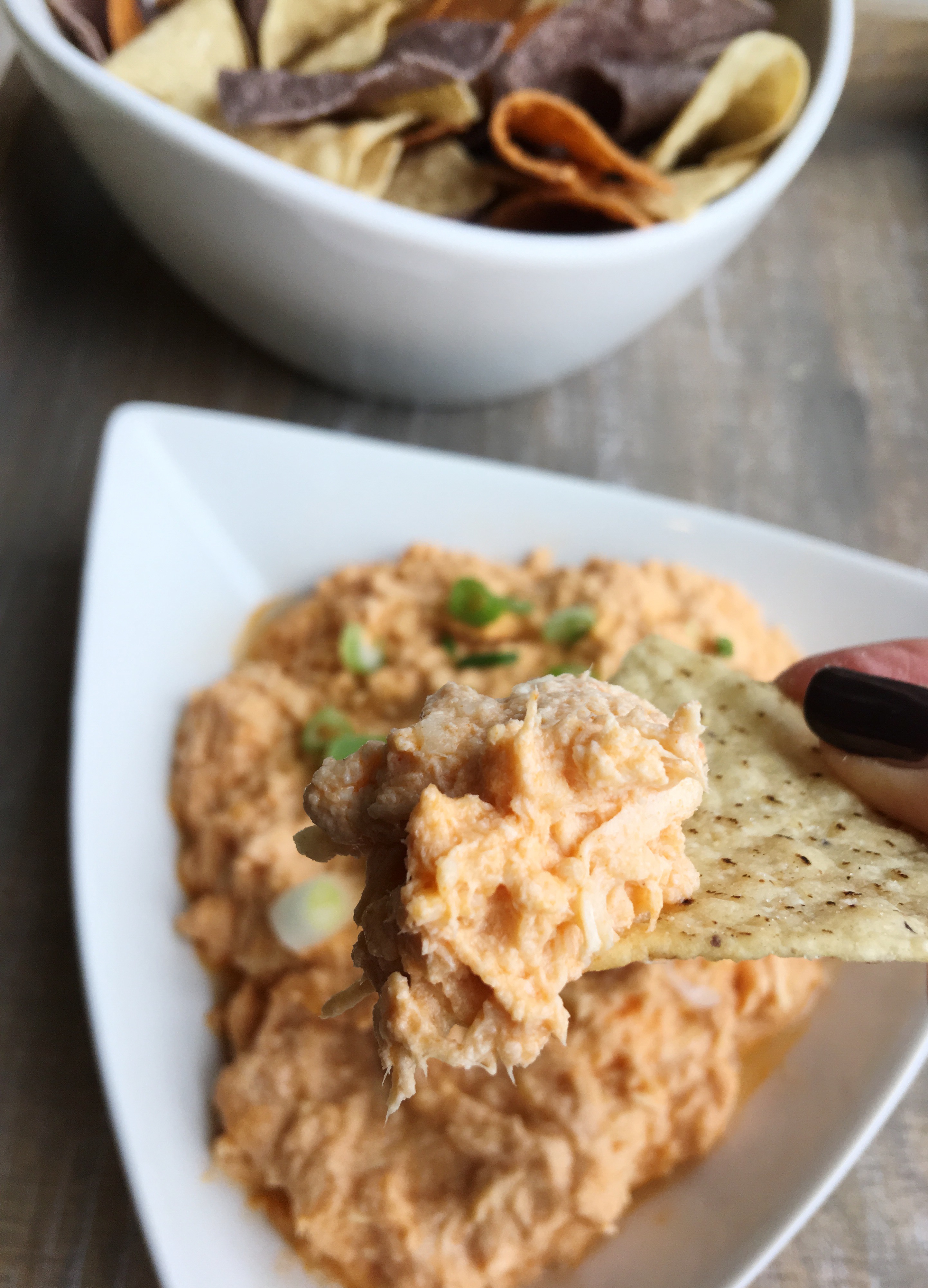 Skinny Buffalo Chicken Dip * The Well Dressed Kitchen